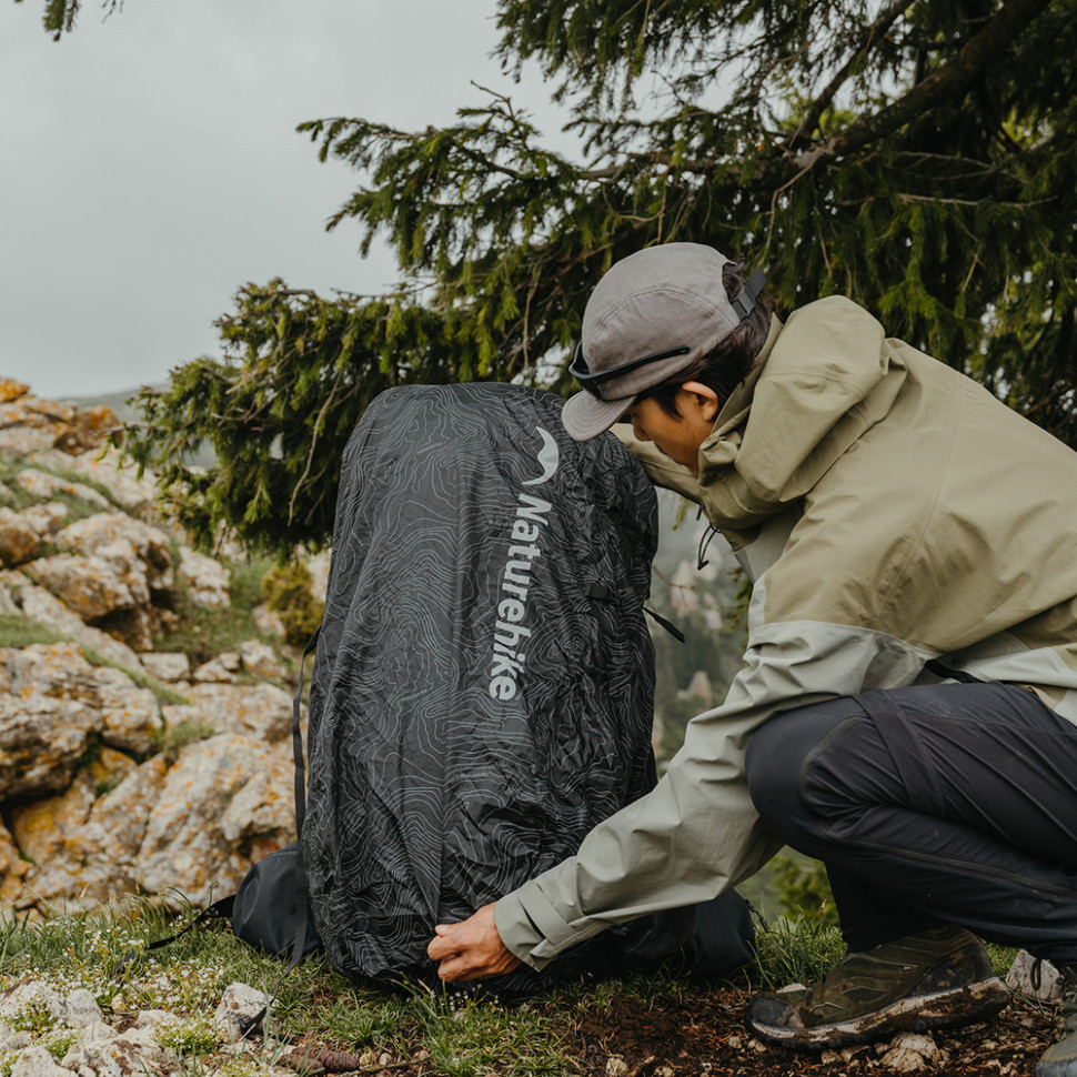 Чехол для рюкзака Naturehike CNK2450PJ010, M, черный Киев - изображение 8