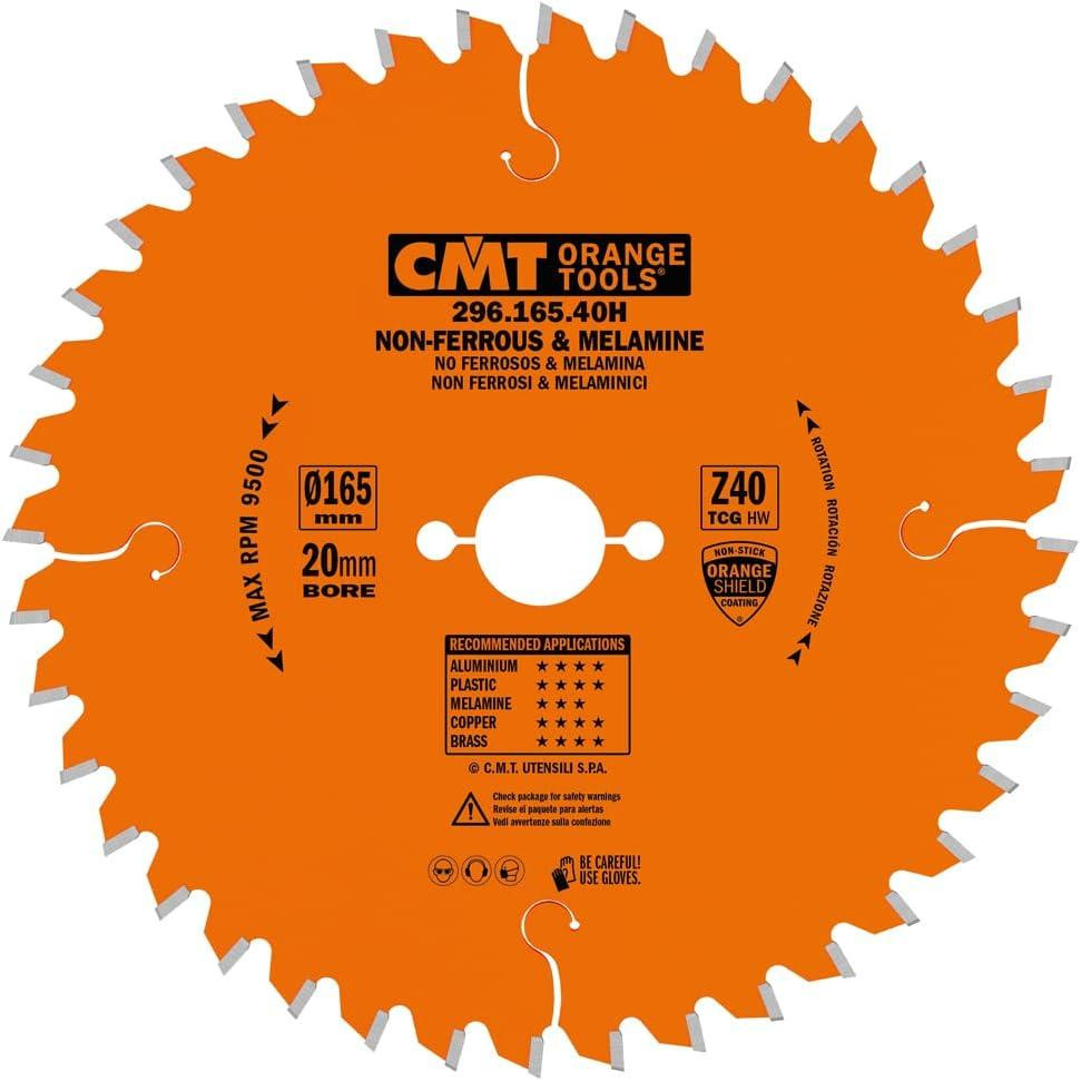 Пильний диск по алюмінію CMT 165x20x40Т K2.2/1.6 -6° Neg. (296.165.40H) Одесса - изображение 1