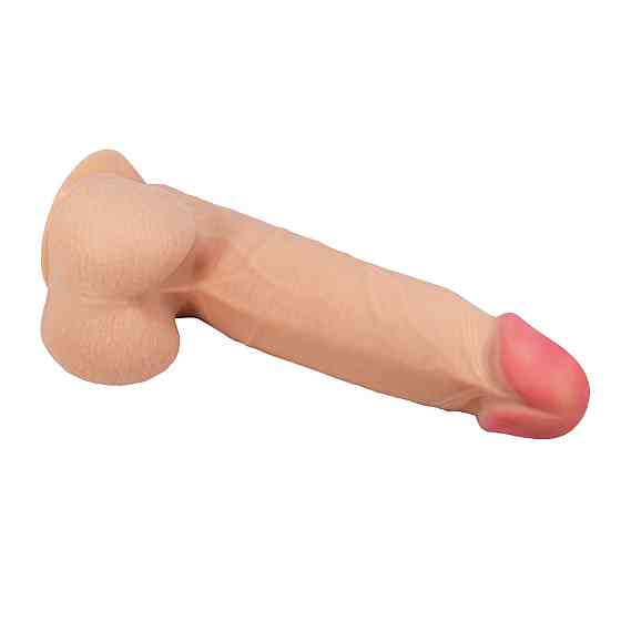 Фаллоимитатор BAILE - Sliding Skin 8,5'' Flesh Suction base Bendable TPR Sex Aura Киев