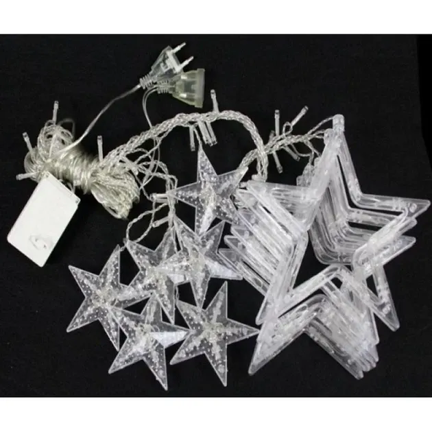 Гирлянда-бахрома для праздника (Stars) Curtain 12-W 3м*0.8*.05 8113 Одесса - изображение 3