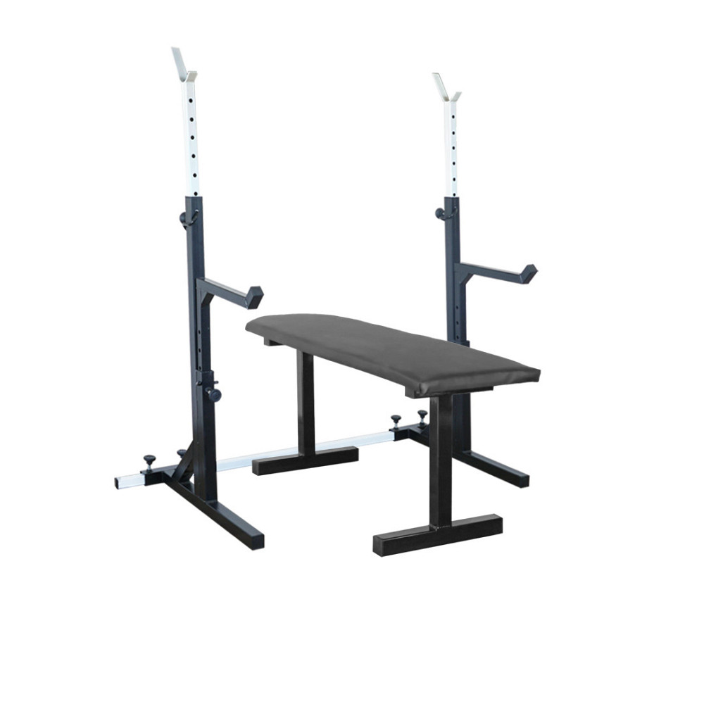 Лавка горизонтальна для жиму + Стійки зі страховкою профіль 40 на 40 мм Київ - фото 1