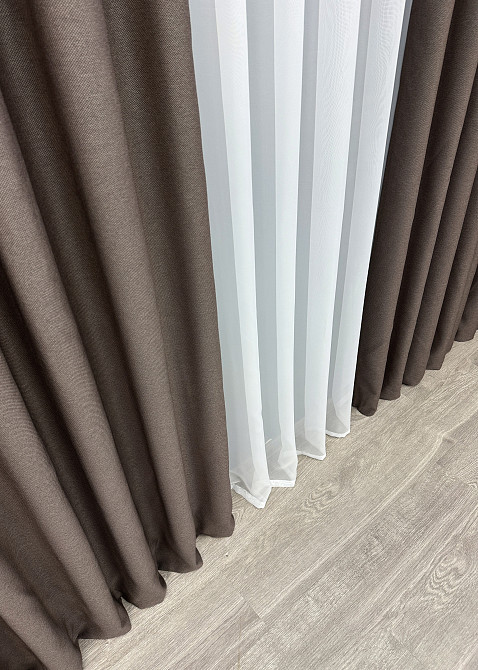 Премиальная ткань рогожка для штор 