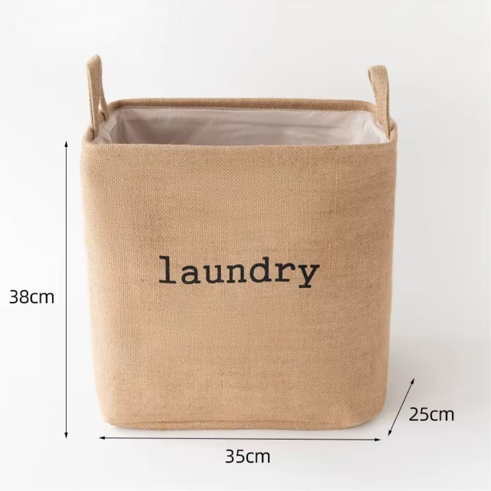 Органайзер-сумка для білизни у ванну кімнату для речей складаний, кошик для прання одягу з ручками бежева Кам'янець-Подільський - фото 6