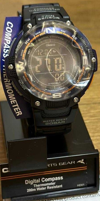 Годинник Casio SGW-100-2B із цифровим компасом, термометром. Київ - фото 4