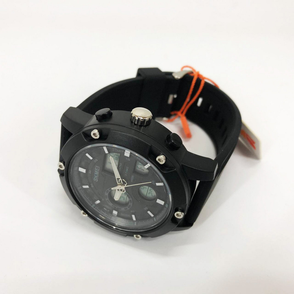 Водонепроницаемые часы с гарантией SKMEI 1757BKWT, Часы мужские спортивные с шагомером YR-35 Львов - изображение 10