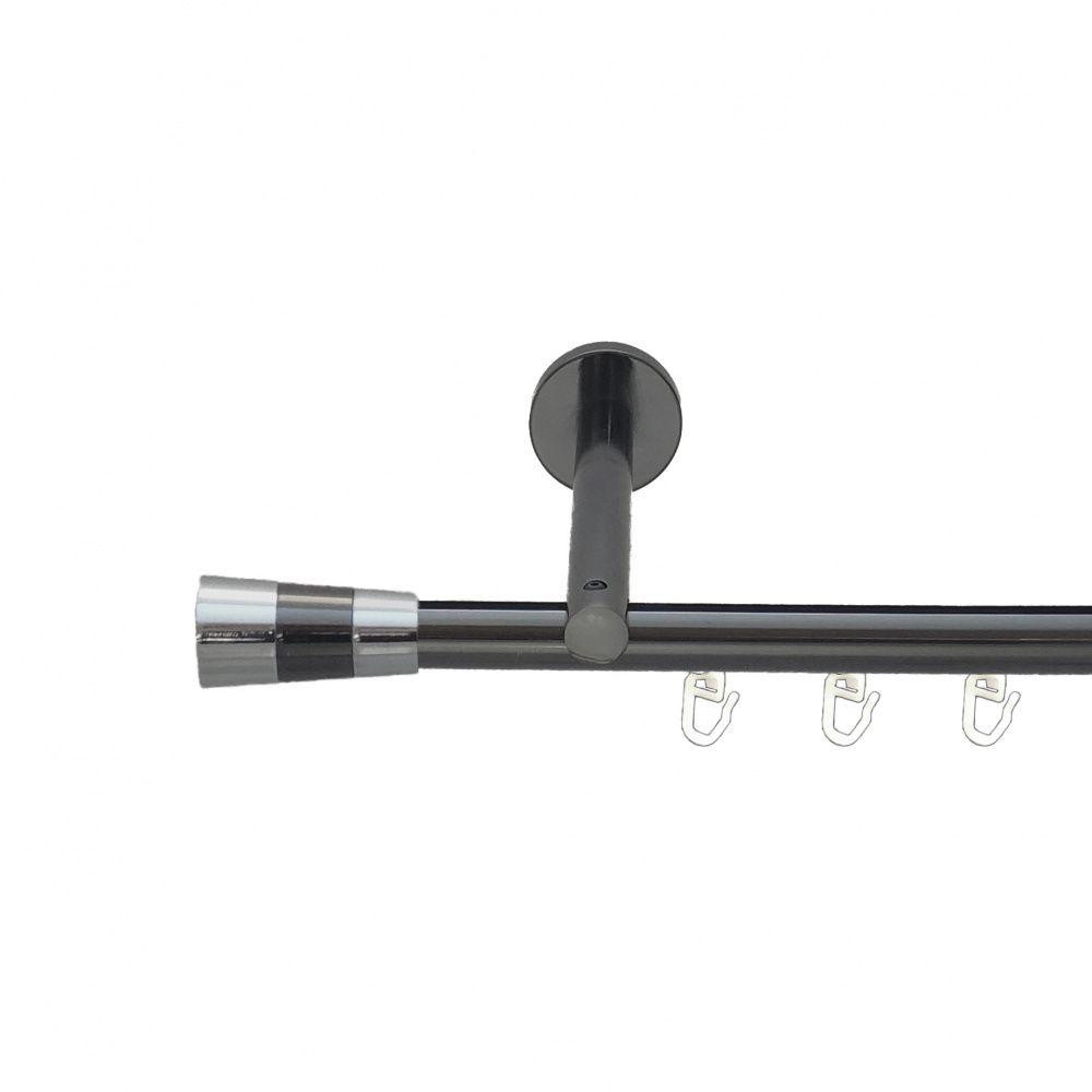 Карниз Orvit Валео металевий однорядний циліндр+профіль (16 см) профільна труба  Онікс 19 мм 300 см (6678584) Львов - изображение 1