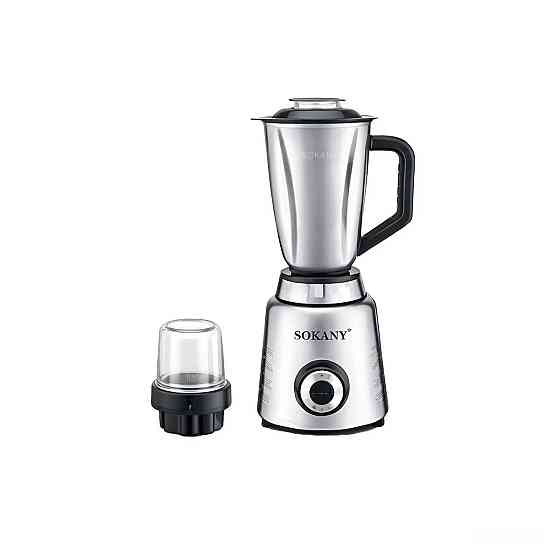 Блендер стаціонарний з кавомолкою Sokany 600 Вт чаша 1.6 л SK-03075 Коломия