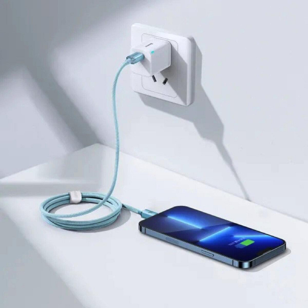 Кабель Type-C - Lightning Baseus Gem для швидкого заряджання та передачі даних 20W 1m Galaxy Blue P10373001311-00 Одеса - фото 7