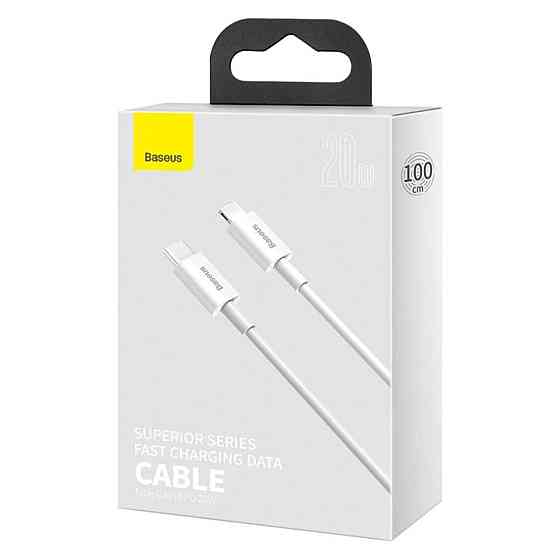 Кабель Type-C - Lightning Baseus Superior Series PD 20W 1m цвет белый CATLYS-A02 Одесса