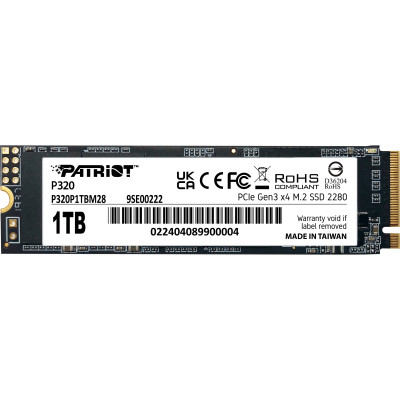 Накопитель SSD M.2 2280 1TB Patriot (P320P1TBM28) Винница - изображение 1