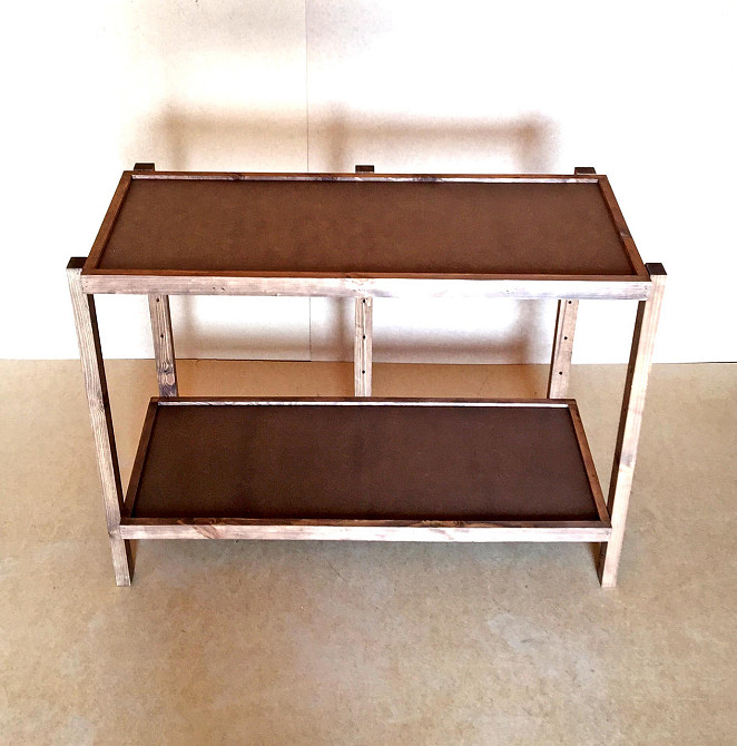 Етажерка розбірна "Честер" 2 полиці 40х100х80 капучино Миколаїв - фото 2