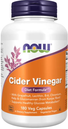 Яблочный уксус Now Foods Cider Vinegar 180 вег капс Киев