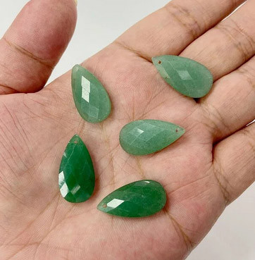 Кулон из натурального зеленого авантюрина Киев - изображение 1