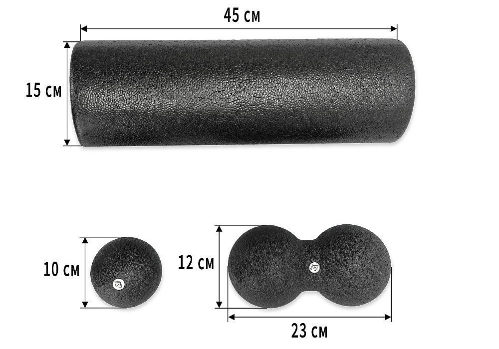 Набір для масажу EasyFit MioSet-XL (2 м'ячика+ролик) Коломыя - изображение 3