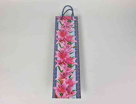 Пакет бумажный подарочный под бутылку  12/9/36(артBUT-55) (12 шт) Харьков