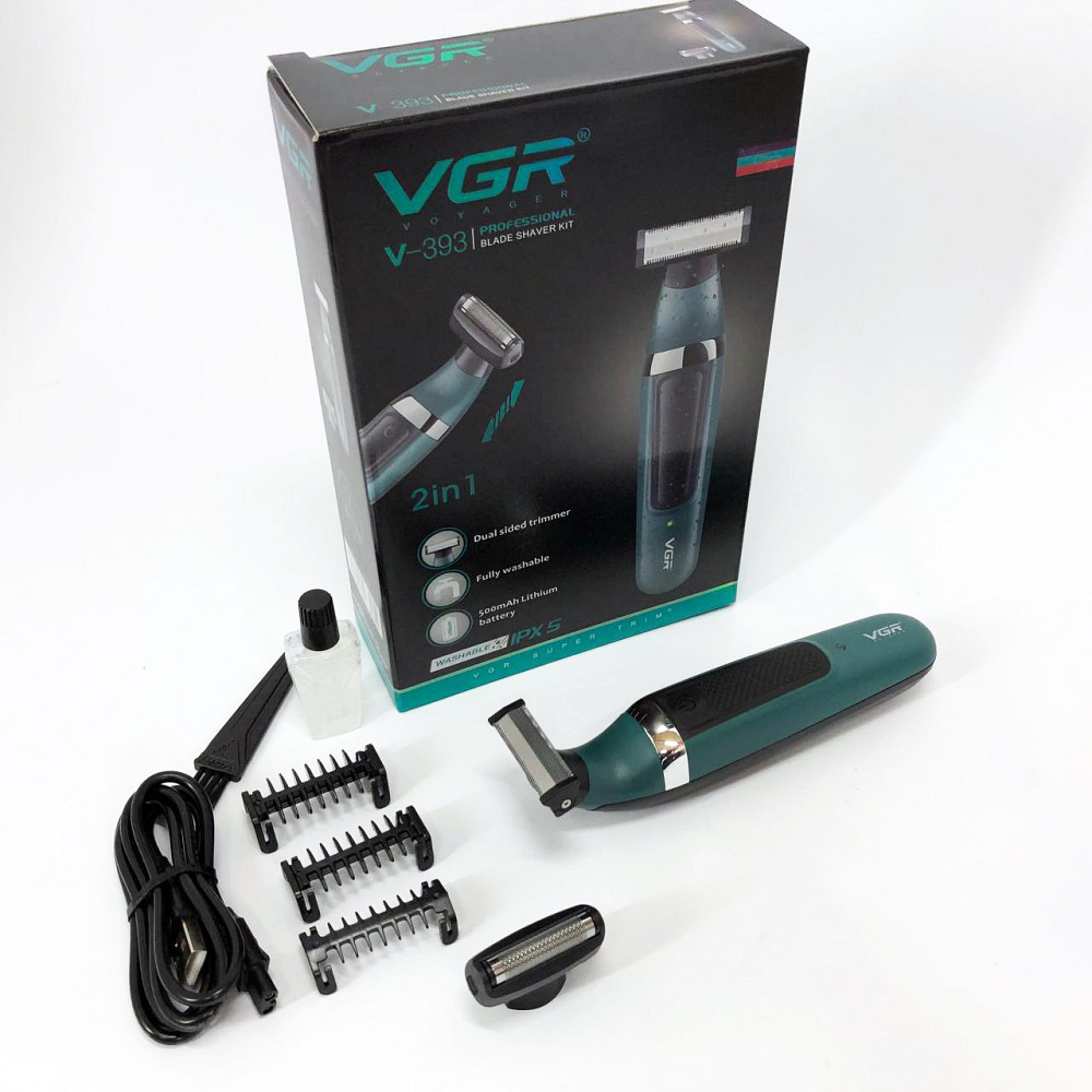 Хороший тример для бороди VGR, Машинки для стрижки вусів і бороди, Професійна електробритва FO-18 Львів - фото 15