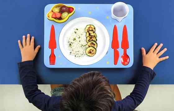 Набір дитячий посуд для обіду, синій Рівне