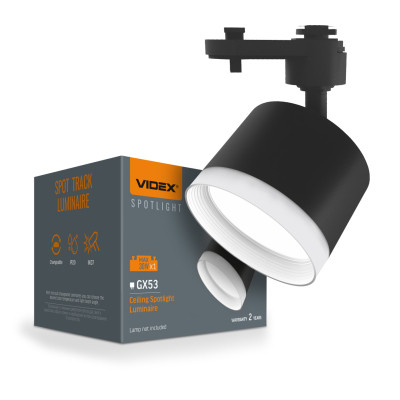 Світильник Videx під лампу GX53 трековий (VL-SPF17C-BP) Вінниця - фото 3