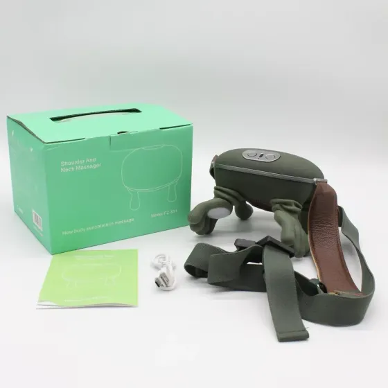 Беспроводной массажер для шеи и плеч, 10 режимов / Электромассажер с подогревом для спины USB Коломыя