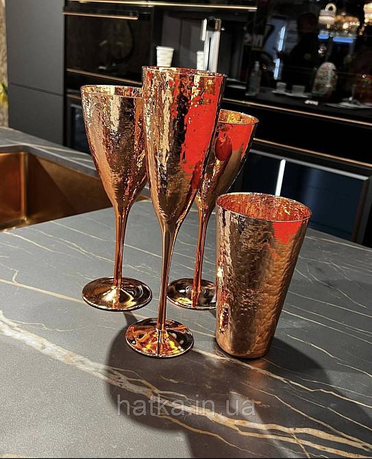 Келих "Bubble" 600 мл для вина прозорий із перламутром Київ - фото 2