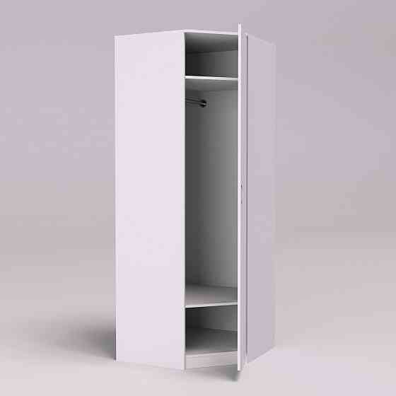 Тумба офисная F-2 угловая, Белый, 800/800/2100 Львов