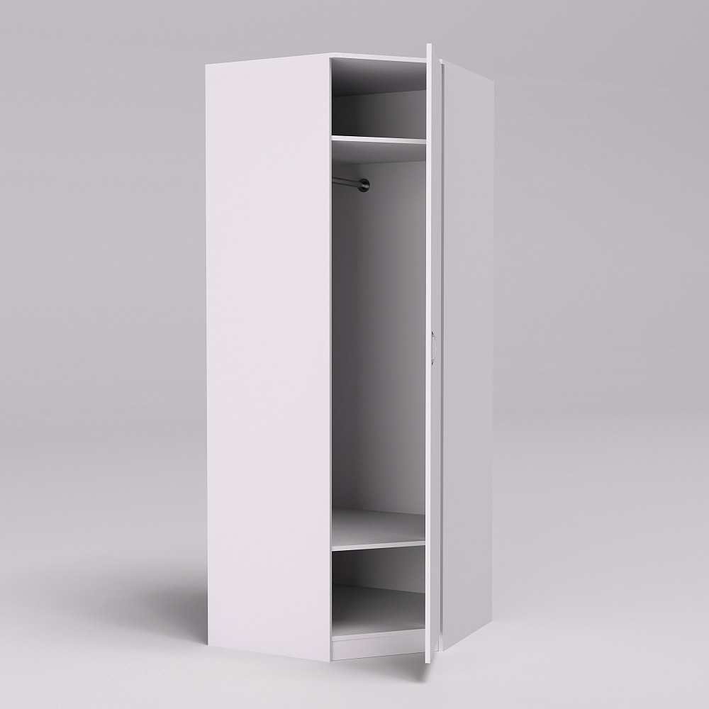 Тумба офисная F-2 угловая, Белый, 800/800/2100 Львов - изображение 3