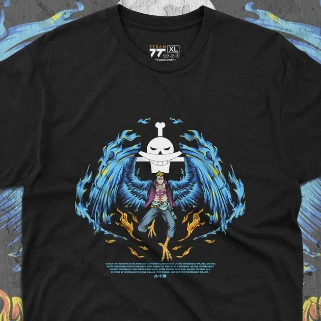 Футболка для підлітка хлопчика з принтом Ван Пис Marco The Phoenix Розмір 160 Anime10249 Дніпро - фото 4