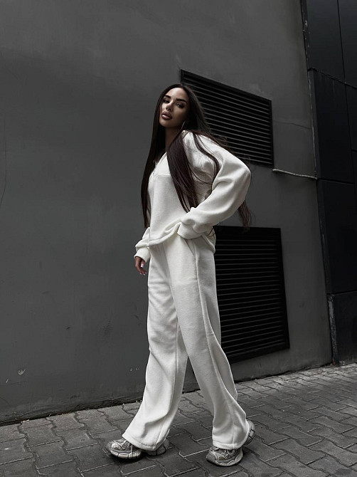 Женский удобный теплый костюм из флиса двусторонний Одесса - изображение 2