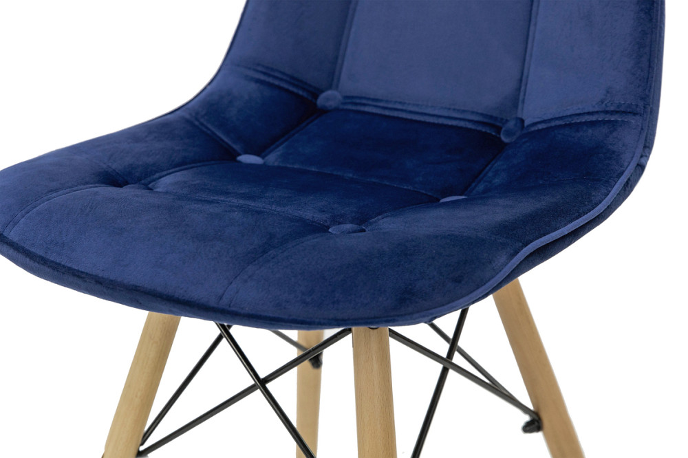 Стілець ДЖАСТІН, велюр синій Киев - изображение 5