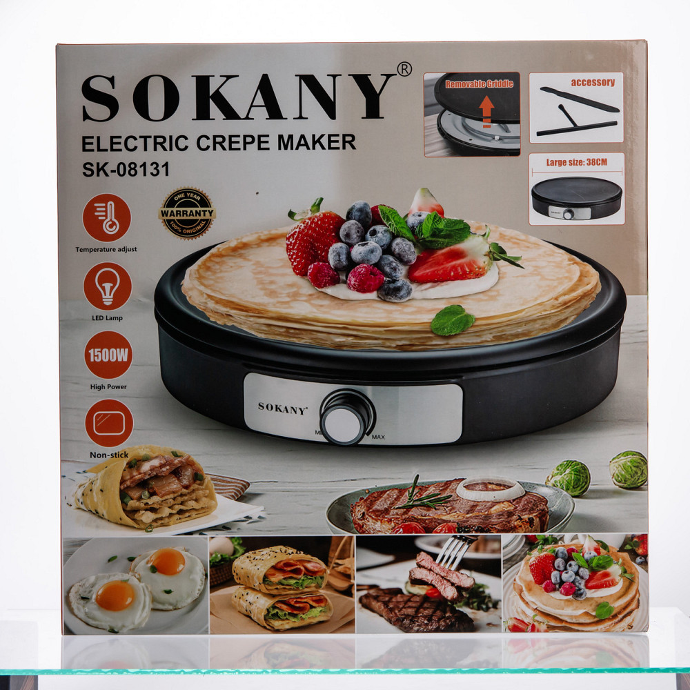 Sokany Млинниця електрична Sokany SK-08131 електромлинниця Ø37 см Коломия - фото 6