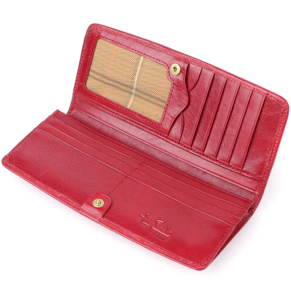 Стильный женский бумажник из глянцевой натуральной кожи Tony Perotti 20895_1 (2701Z rosso) Красный Киев - изображение 5