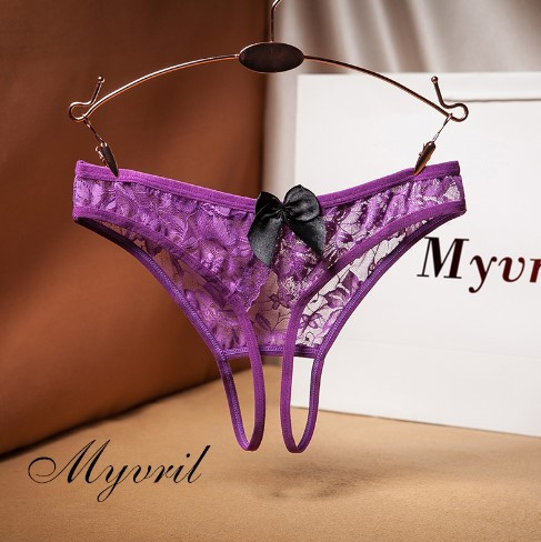Еротичні трусики з розрізом 42 фіолетовий Київ - фото 1