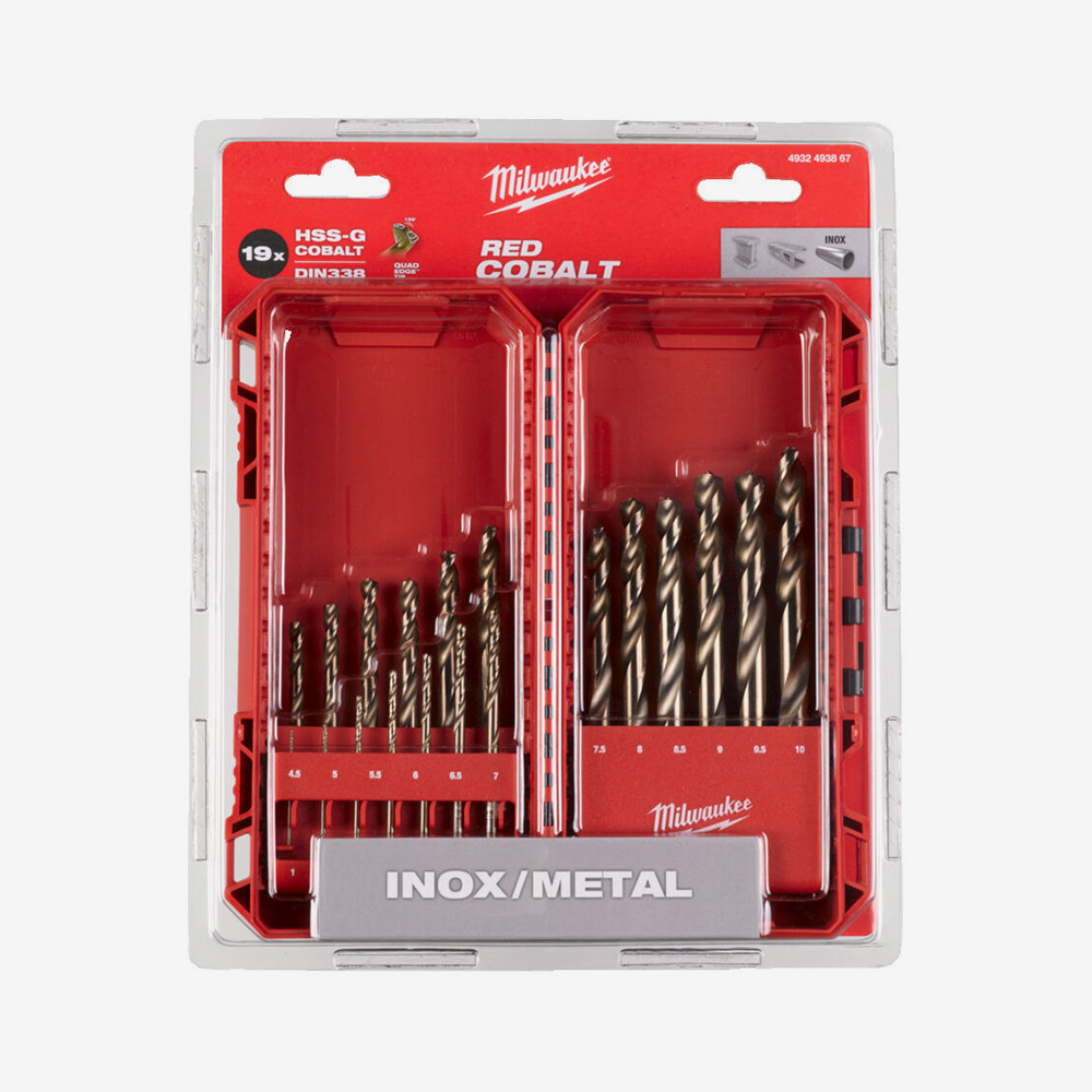 Набор сверл по металлу HSS-Co MILWAUKEE DIN338, (19шт) Одесса - изображение 2