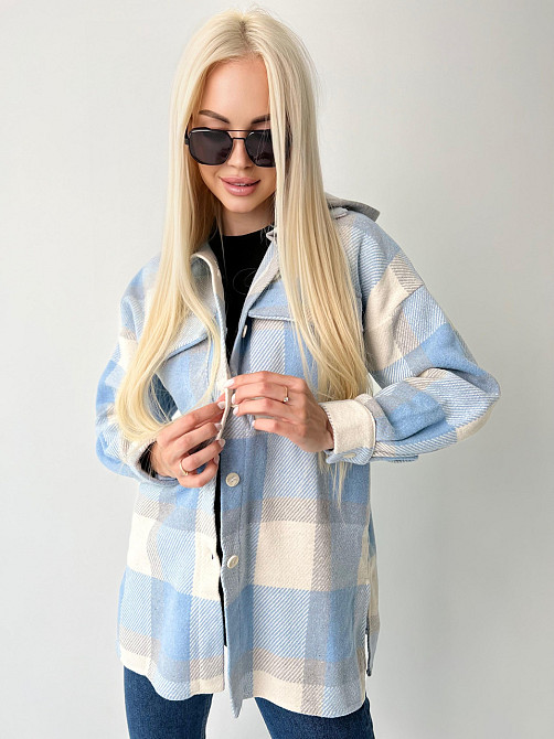 Рубашка в клетку оверсайз 