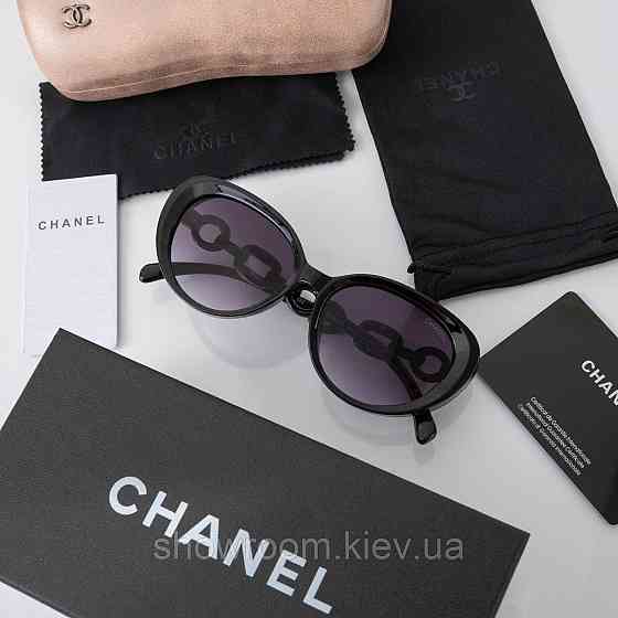 Стильні ; жіночі сонцезахисні окуляри CH (0524) чорні Київ