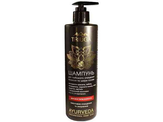 Шампунь 500мл для Глубокого очищения волос и кожи головы ТМ Triuga Ayurveda Киев