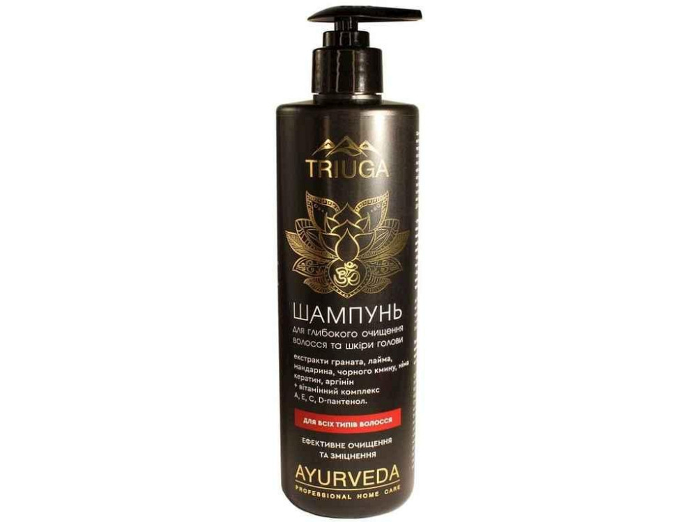 Шампунь 500мл для Глубокого очищения волос и кожи головы ТМ Triuga Ayurveda Киев - изображение 1