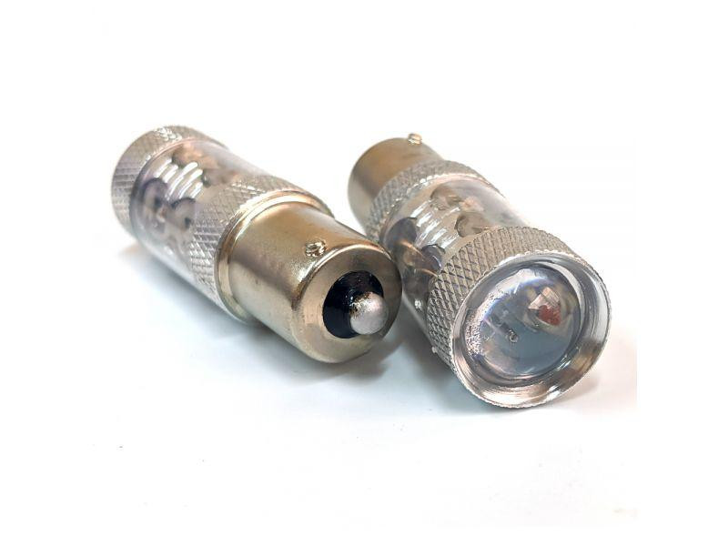 Светодиодная лампа StarLight T25 10 диодов CREE BA15S WHITE CanBus с линзой Харьков - изображение 1