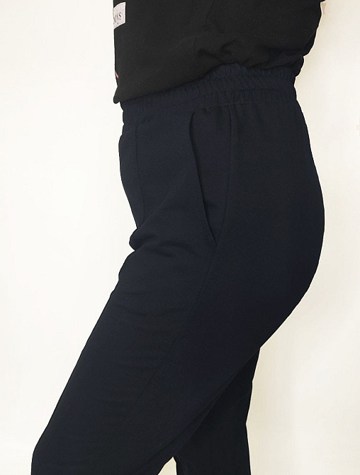 Брюки женские трикотажные прямые Черный 42/44 Харьков - изображение 6