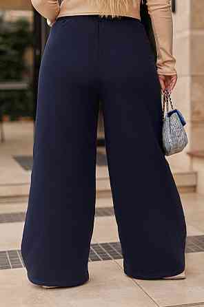 Теплі жіночі штани палаццо "Gait" | Норма і батал Темно-синій, 50-52 Київ