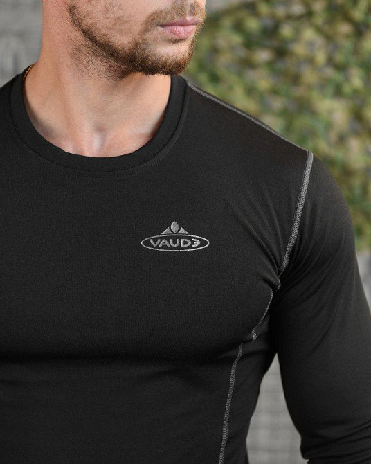Термобілизна чорна чоловіча анатомічний крій плоскі шви Vaude Одеса - фото 11