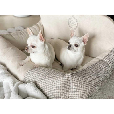 Автомобільне крісло для тварин Chloe's Home Berlin подвійне 68х48 см бежеве (CLH4913) Вінниця - фото 2