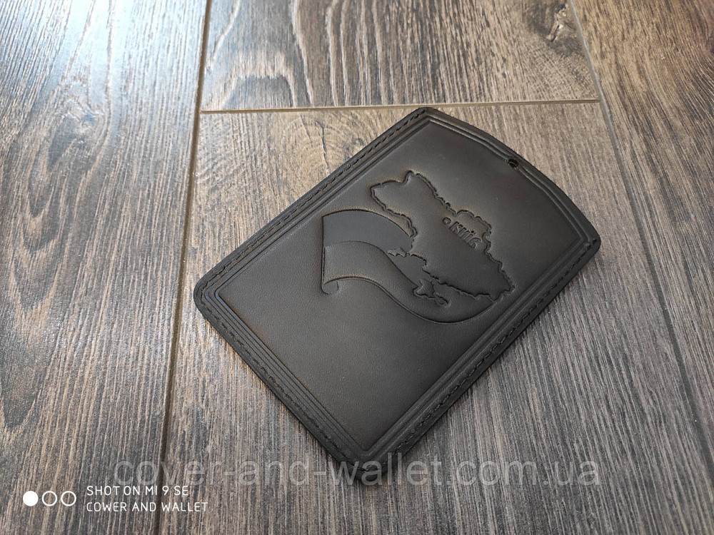 Шкіряна обкладинка на пенсійне посвідчення на два відділення GP Київ - фото 8