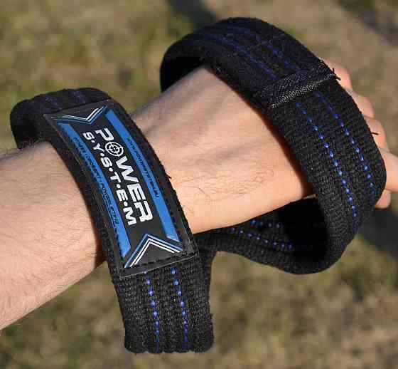 Лямки для тяги (вісмірка) Power System PS-3405 Figure 8 Black/Blue S/M Кам'янське