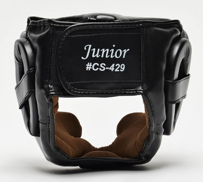 Боксерський шолом Leone Junior Black S Каменское - изображение 2