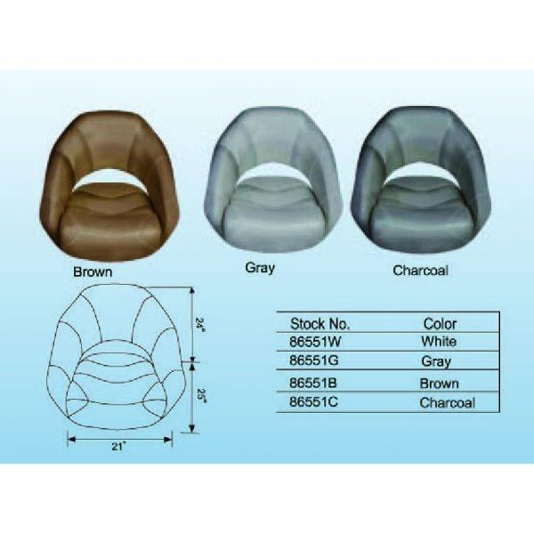 Сиденье Premium Bucket с системой flip-up белое Черкассы - изображение 3