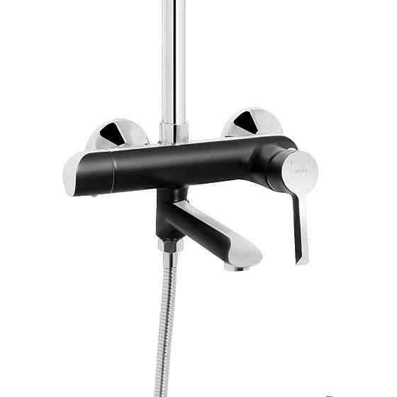 Душова система універсальна Qtap Grand на три споживачі (з виливом) QTGRABCR1004 Chrome/Black Київ