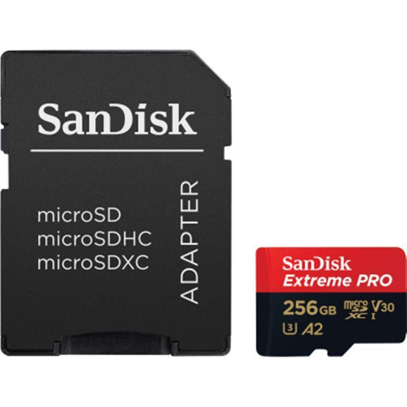 Картка пам'яті MicroSDXC 256 GB UHS-I U3 R200/W140MB/s SanDisk Extreme Pro V30 + SD-адаптер Харків - фото 1