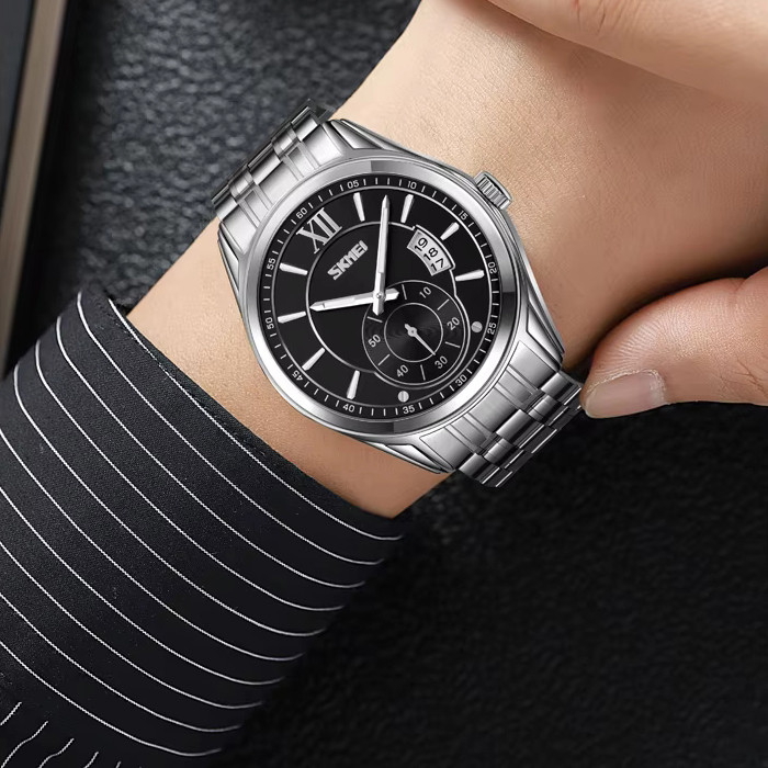 Чоловічі годинники браслет SKMEI, Оригінальні чоловічі наручні годинники хорошої якості KI-37 Івано-Франківськ - фото 1