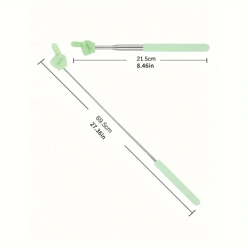 Телескопическая указка «Рука» 20–64,5 см — цвет случайный Киев - изображение 4